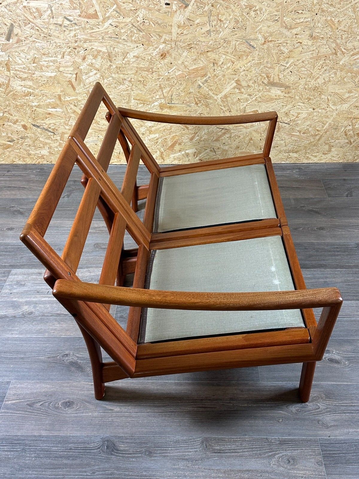 1096.0 60s 70s Teak Couch Sofa 2 Seater By Glostrup Møbelfabrik Denmark Design photo