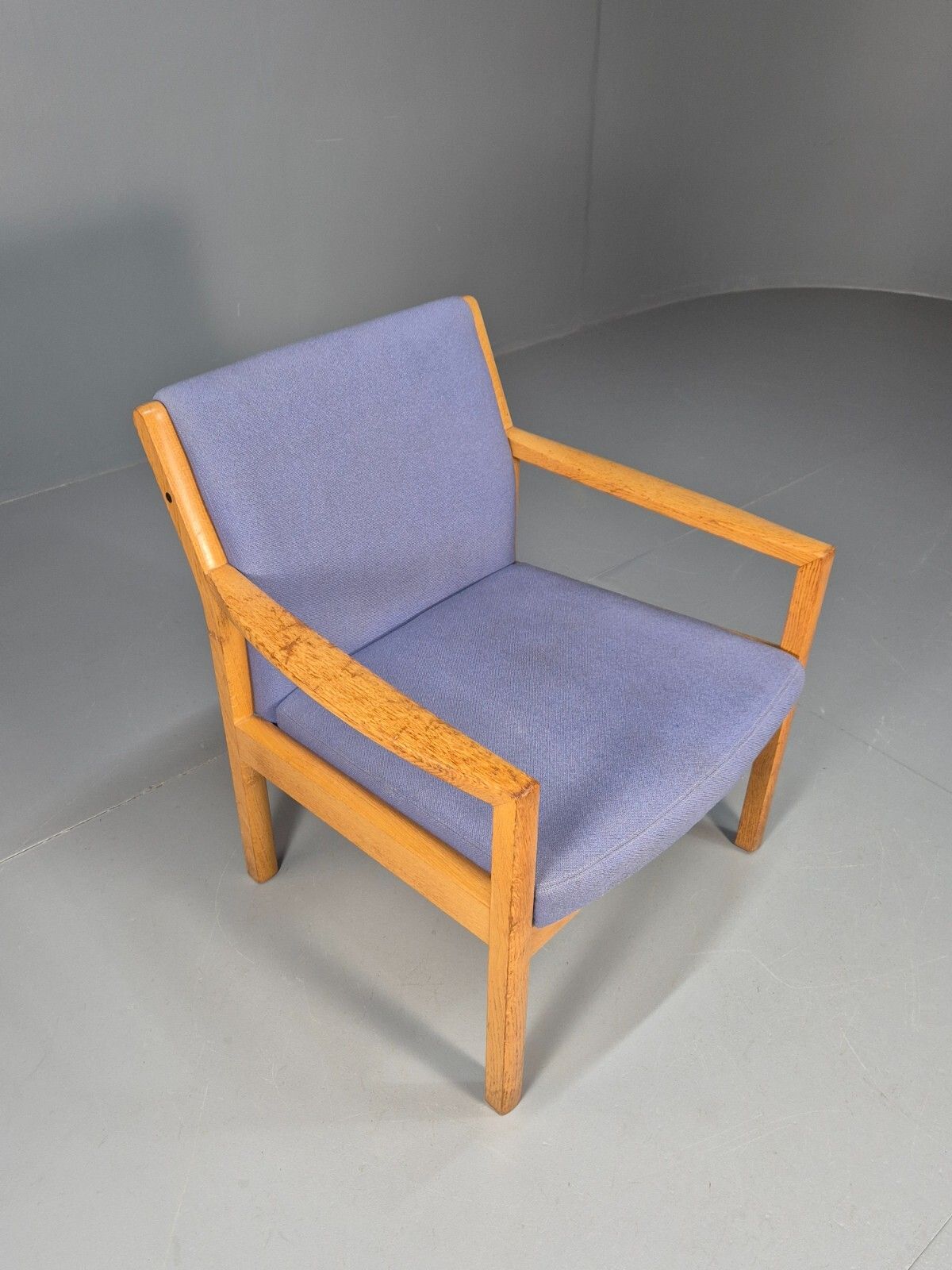 200.0 Vinrtage Danish Oak Framed Lounge Chair By Soro Stolefabrik 1990s Eb9445 Mnor photo