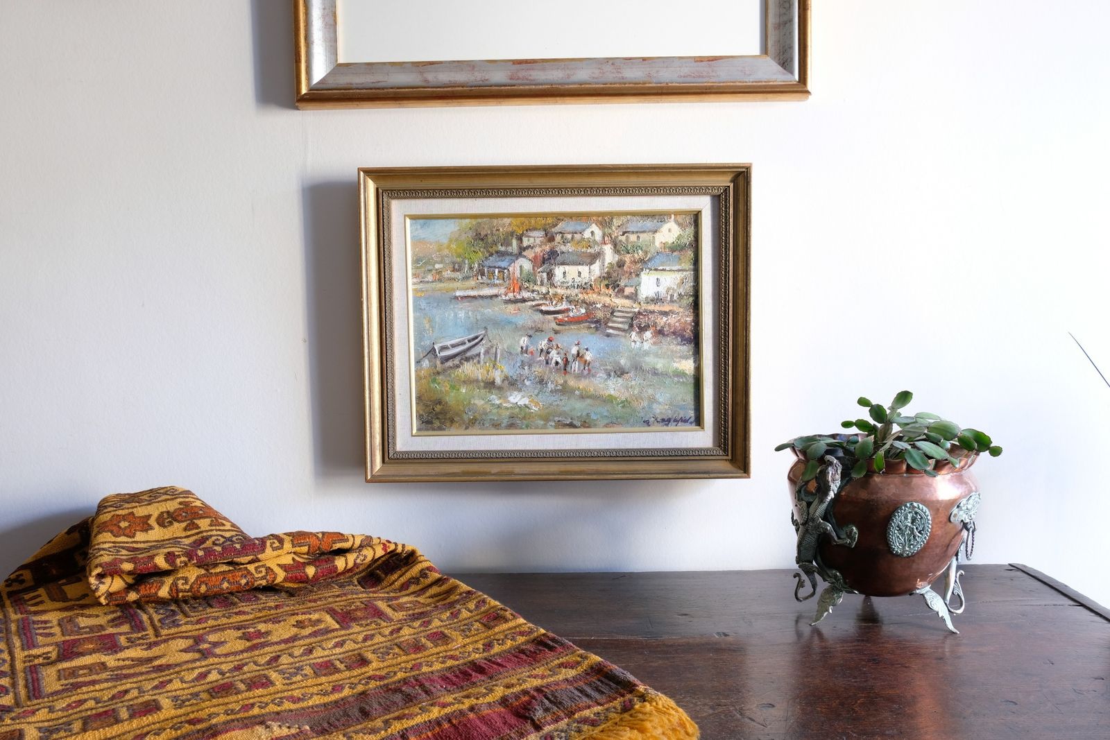 Oil On Canvas By Ira Englefield   Life On The River photo 580.0