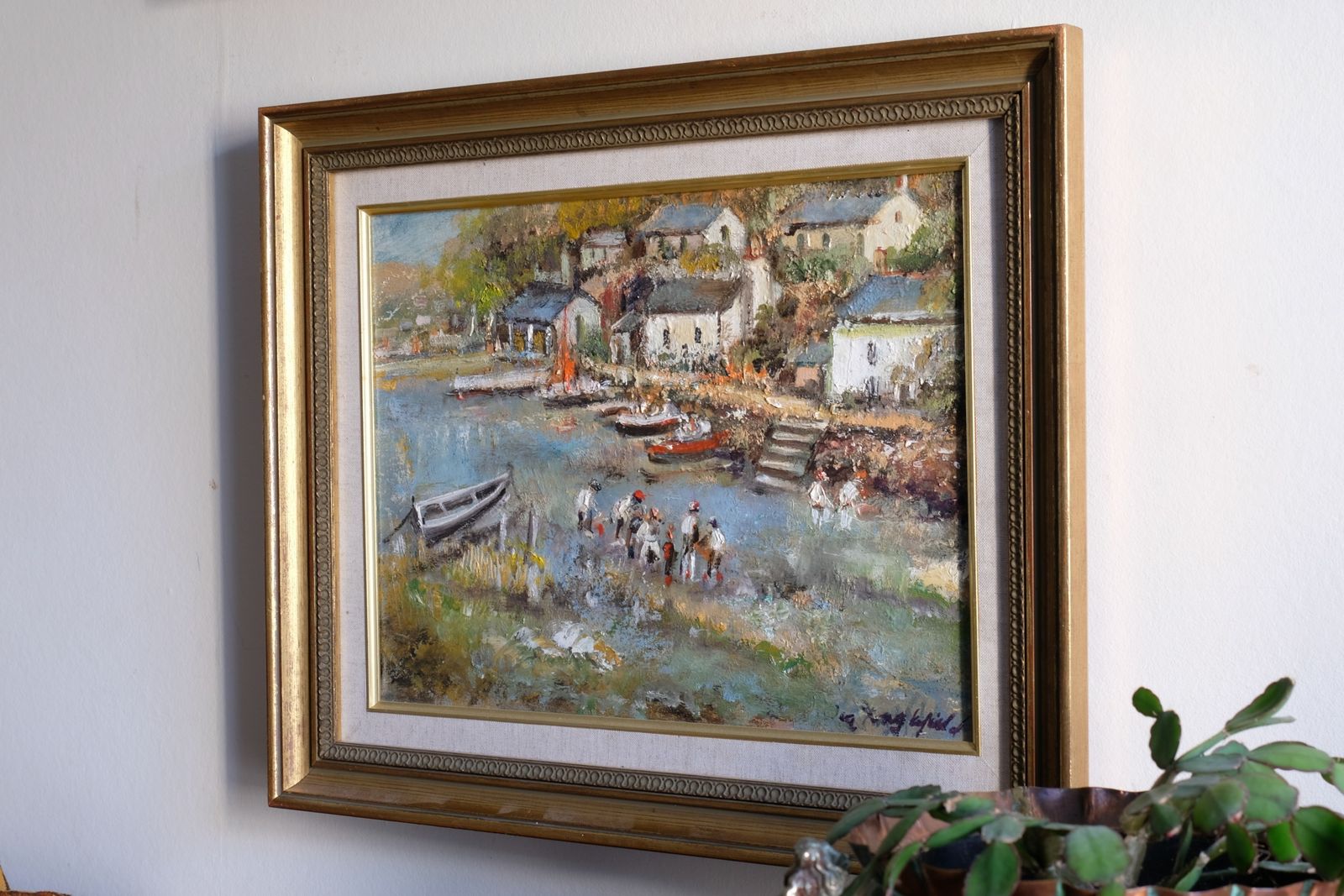 Art Oil On Canvas By Ira Englefield   Life On The River photo