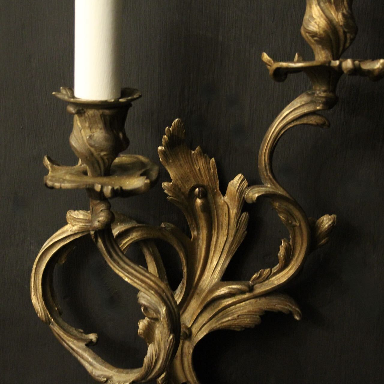 photo furniture French Gilded Bronze Antique Wall Sconces