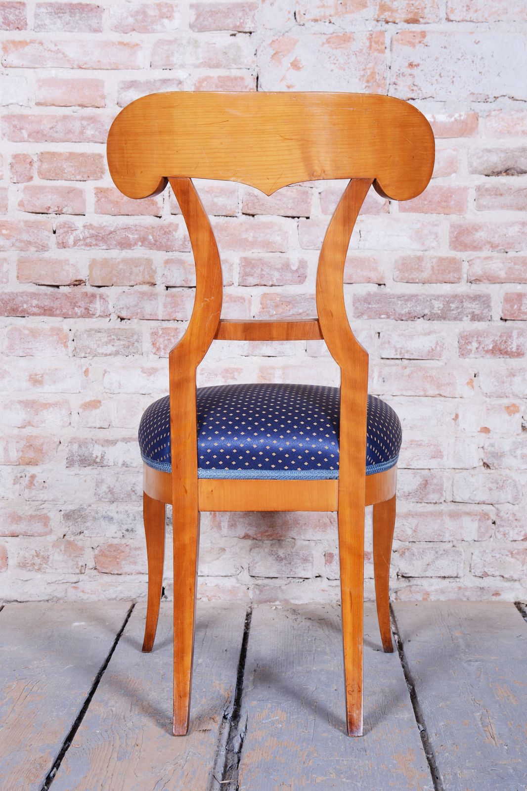 Set Of Four Restored Biedermeier Cherry Wood, Revived Polish, Austria, 1820s photo buy