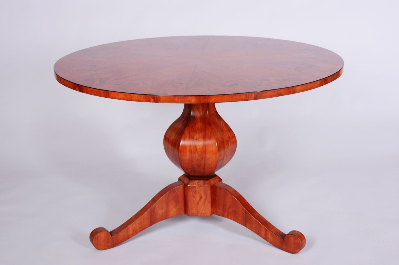 Restored Biedermeier Dining Table, Cherry Wood, Revived Polish, Austrian, 1820s