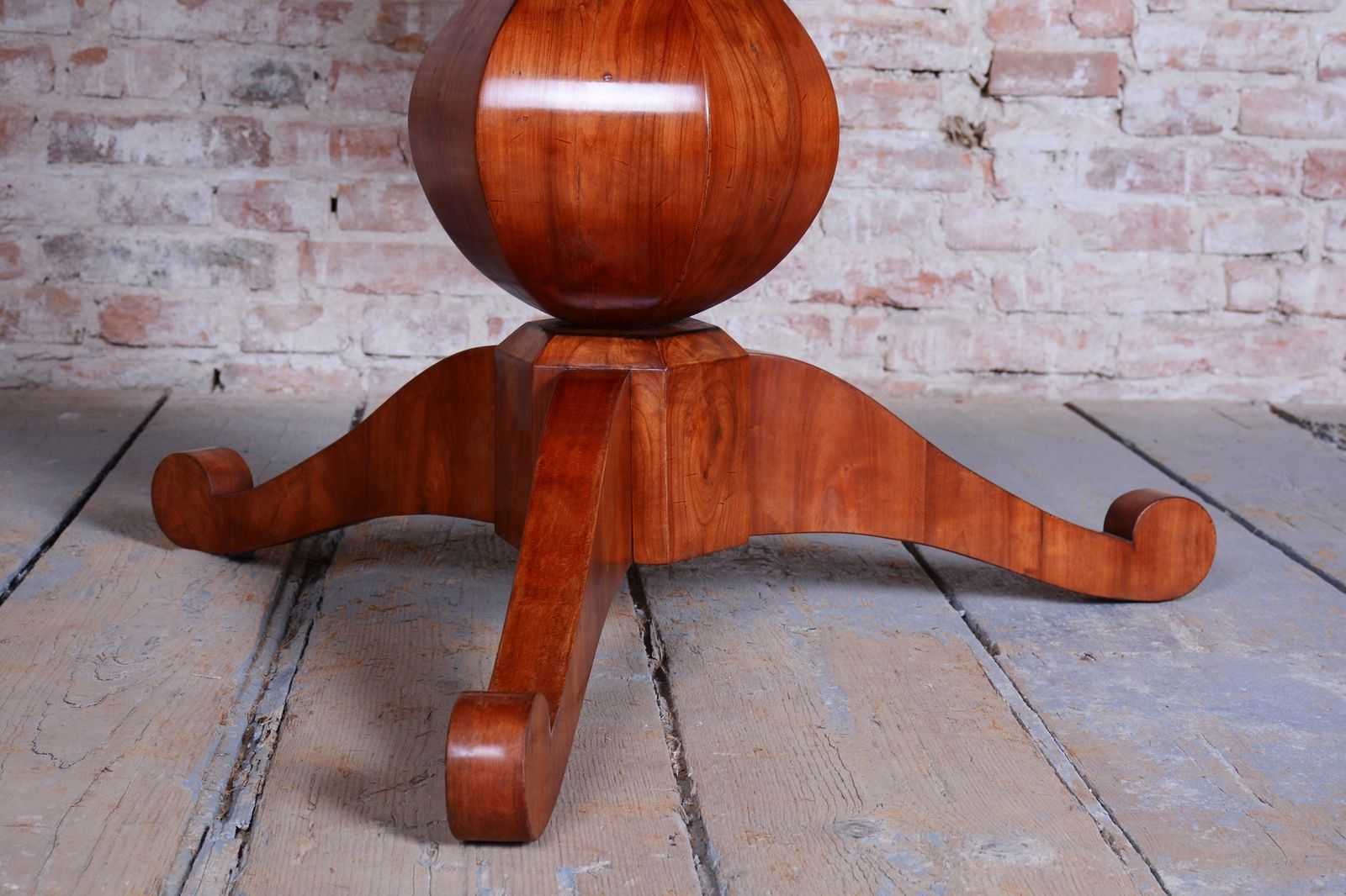 Restored Biedermeier Dining Table, Cherry Wood, Revived Polish, Austrian, 1820s photo vinterior