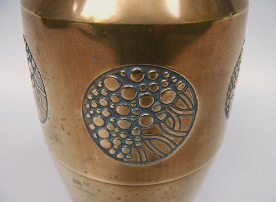 Art Noveau Brass Vase From Wmf, 1890s photo 685.1