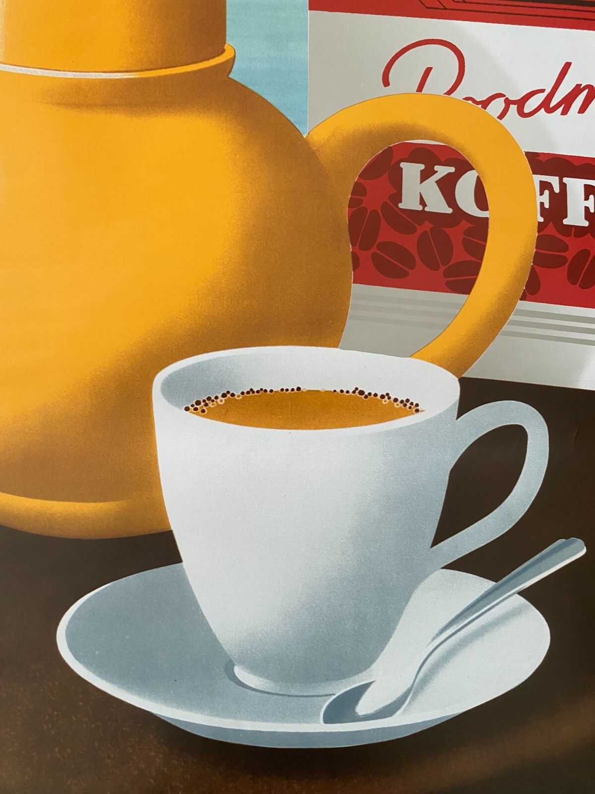 photo for sale Publi, C.A. 1980s Van Nel Koffie Original Vintage Poster Cm 110 X 80