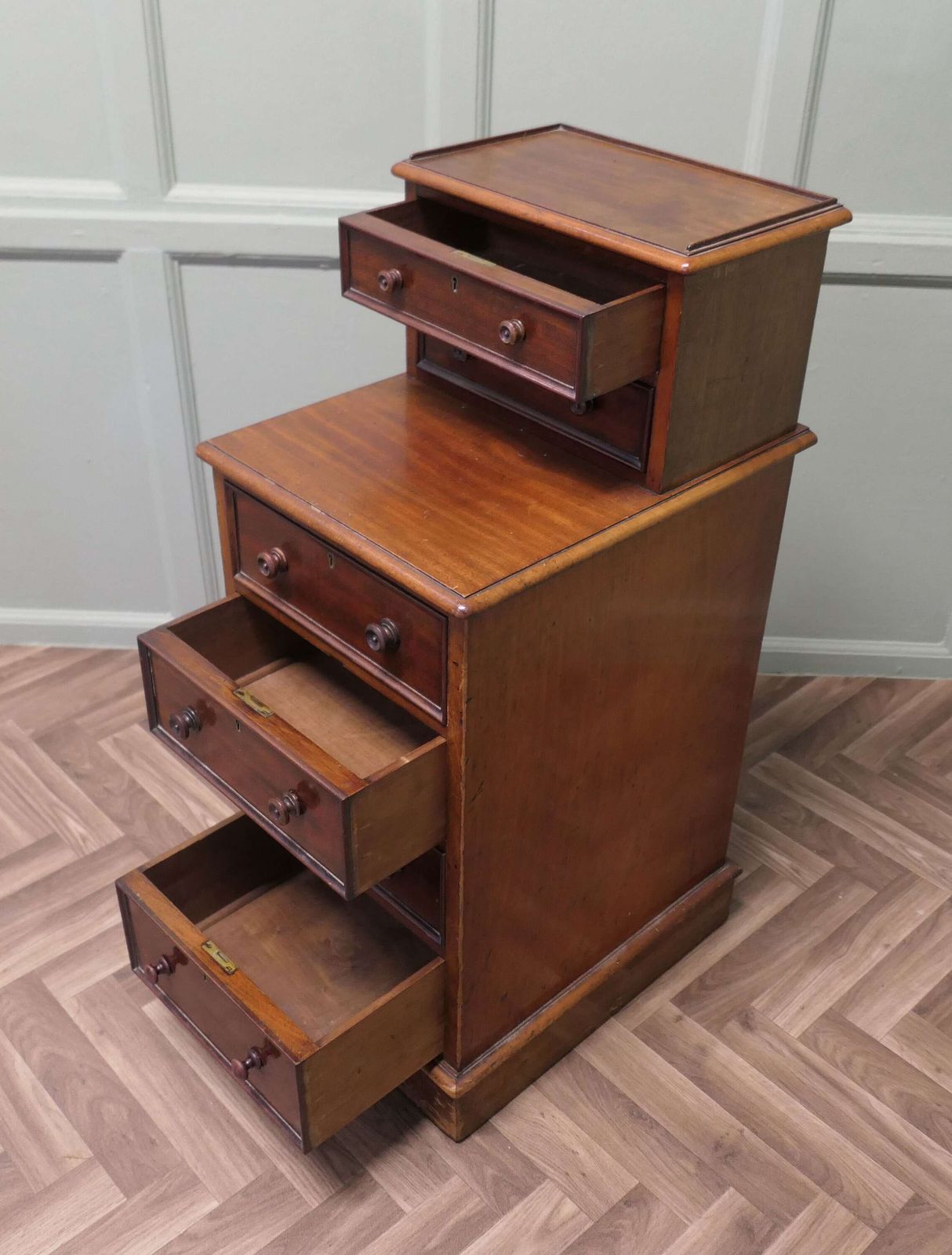 Tall Six Drawer Side Cabinet Or Lamp Table photo vinterior
