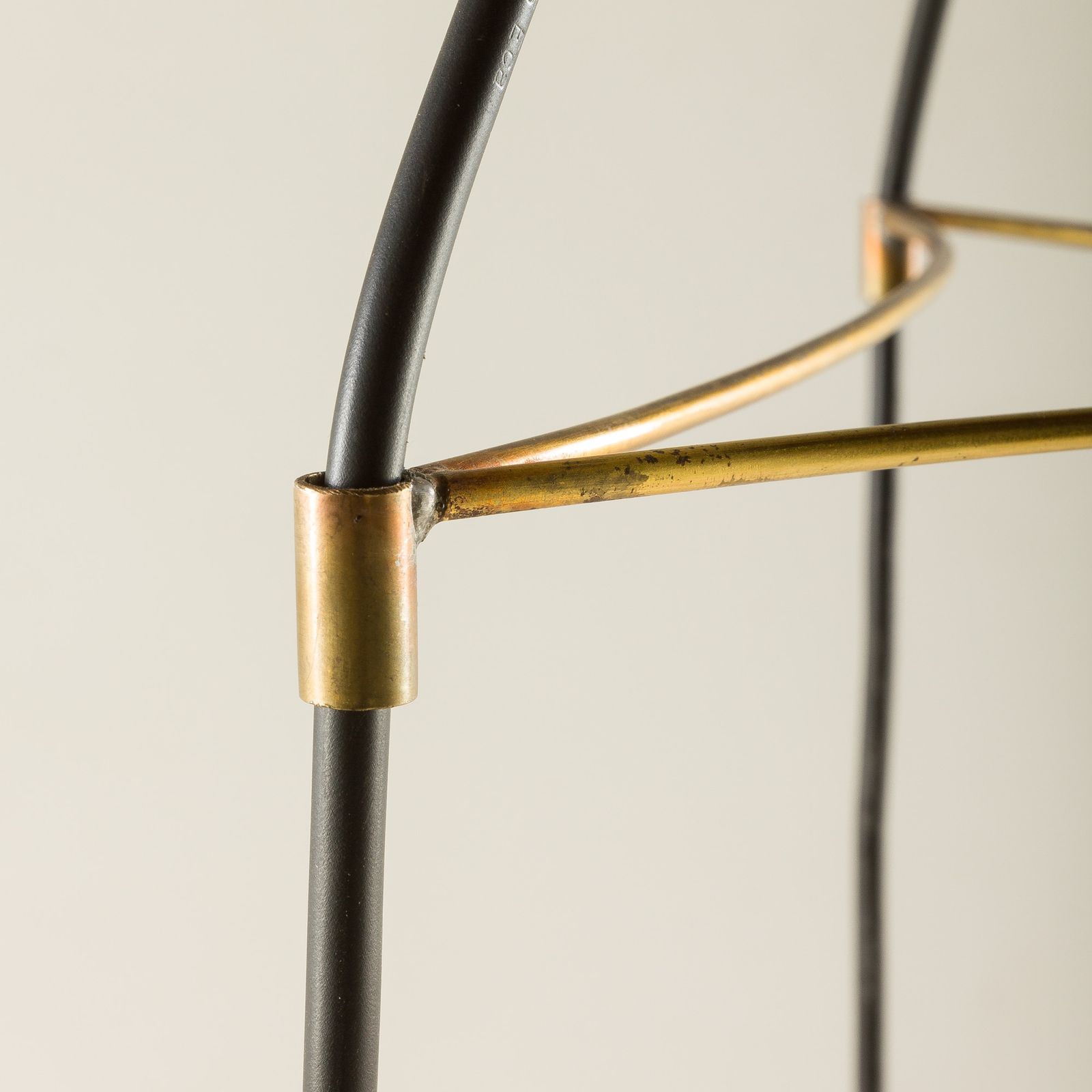 photo vinterior Italian Pendant Lamp With “Lattimo” Murano Glass Shades, Mid Century Modern, 1970s