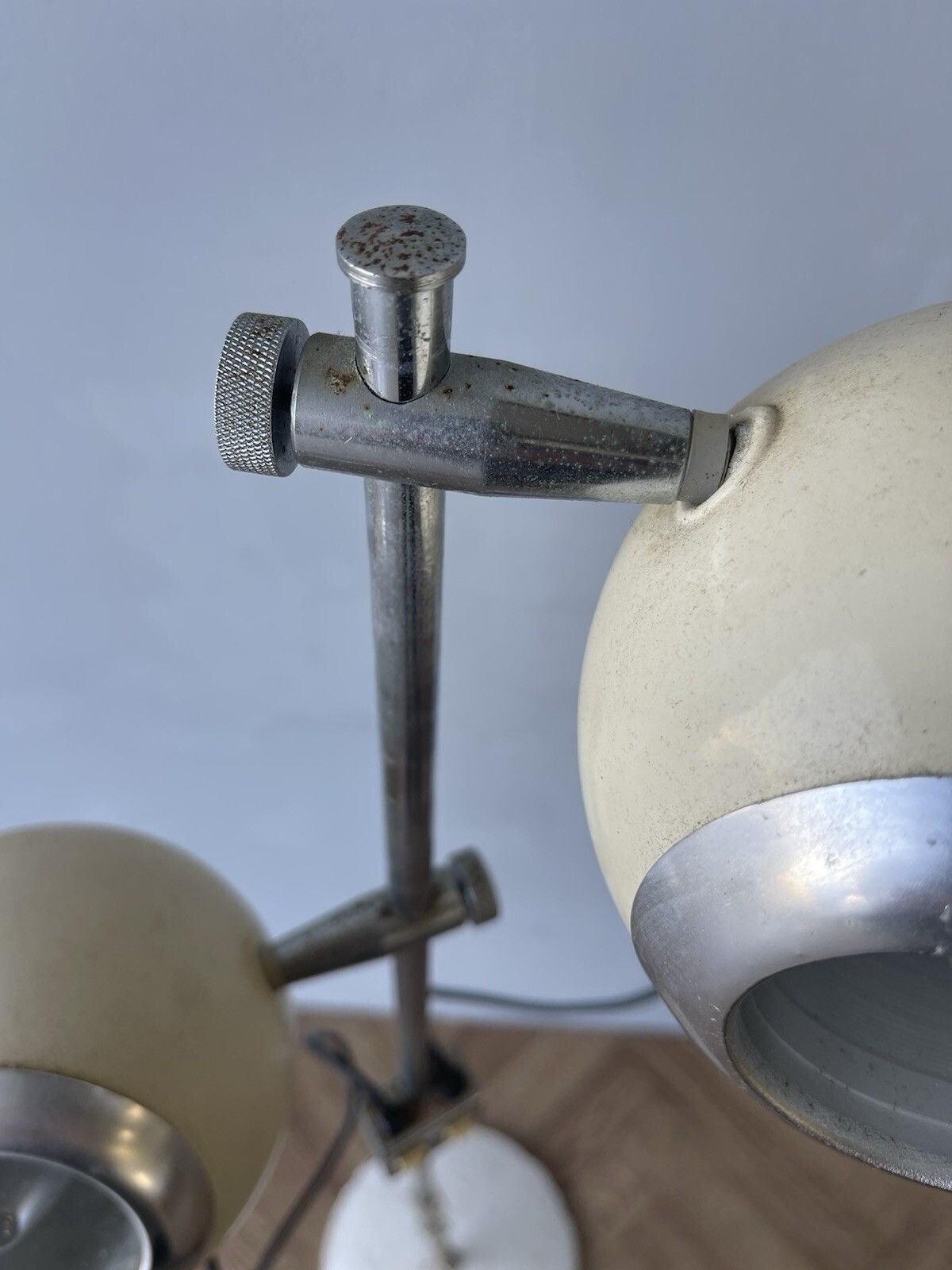 Amazing Rare Vintage Retro Eyeball Ball Chrome Floor Lamp photo Lighting