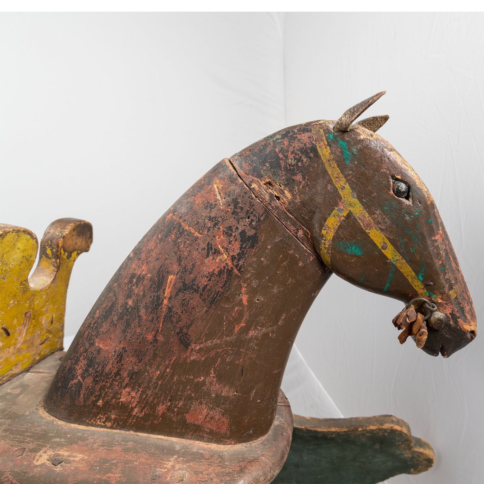 Antique Pine Children's Toy Rocking Horse photo Home Decor