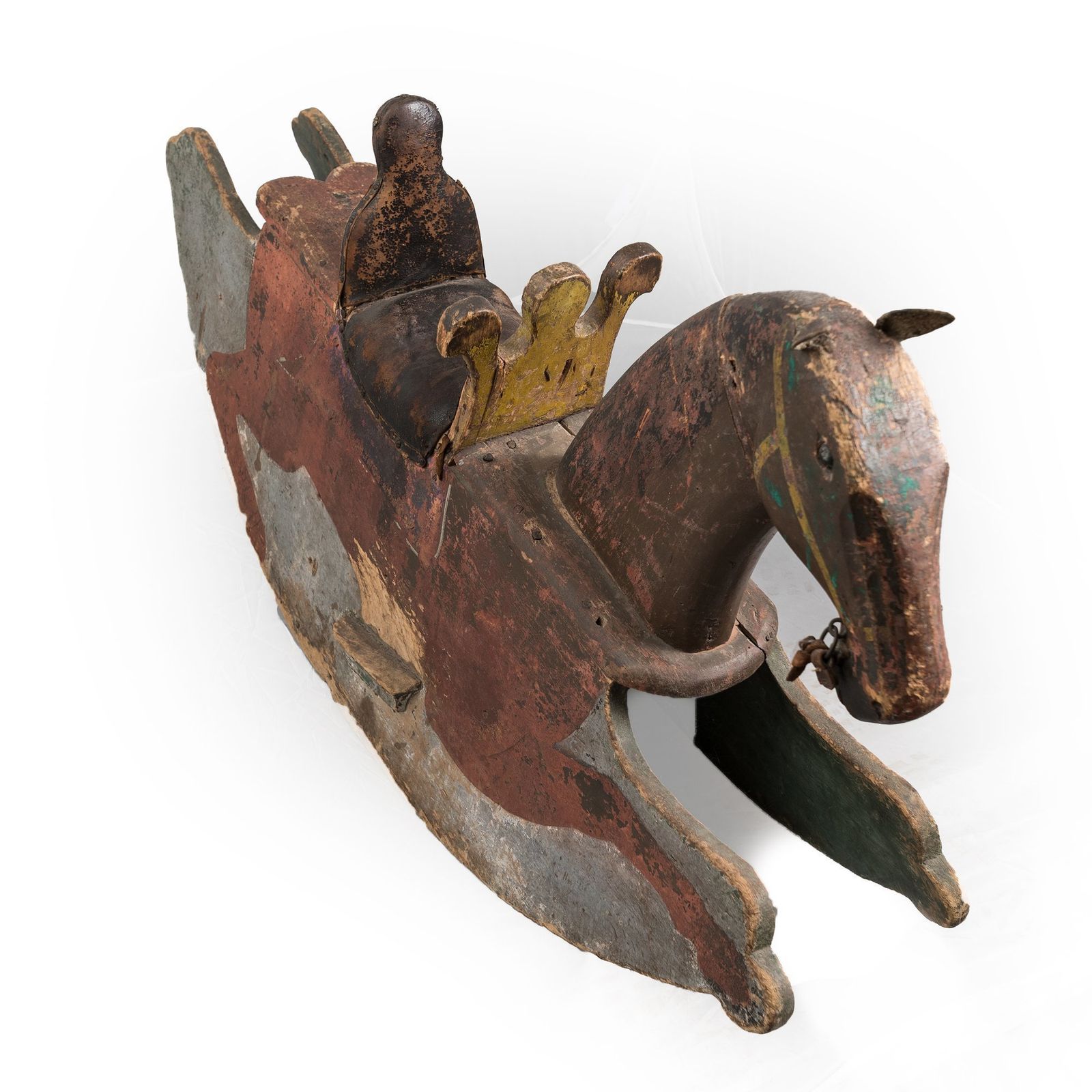 Antique Pine Children's Toy Rocking Horse photo 900.0