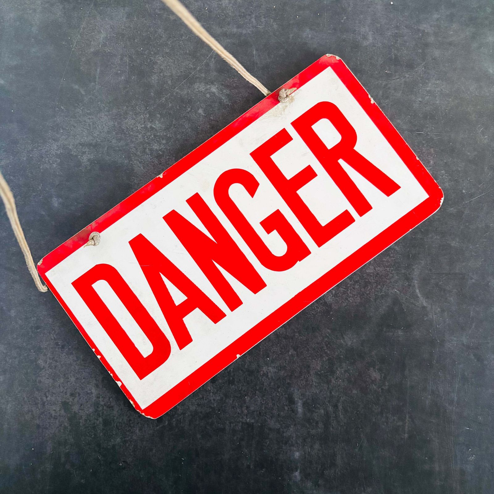 Vintage Danger Sign photo Home Decor