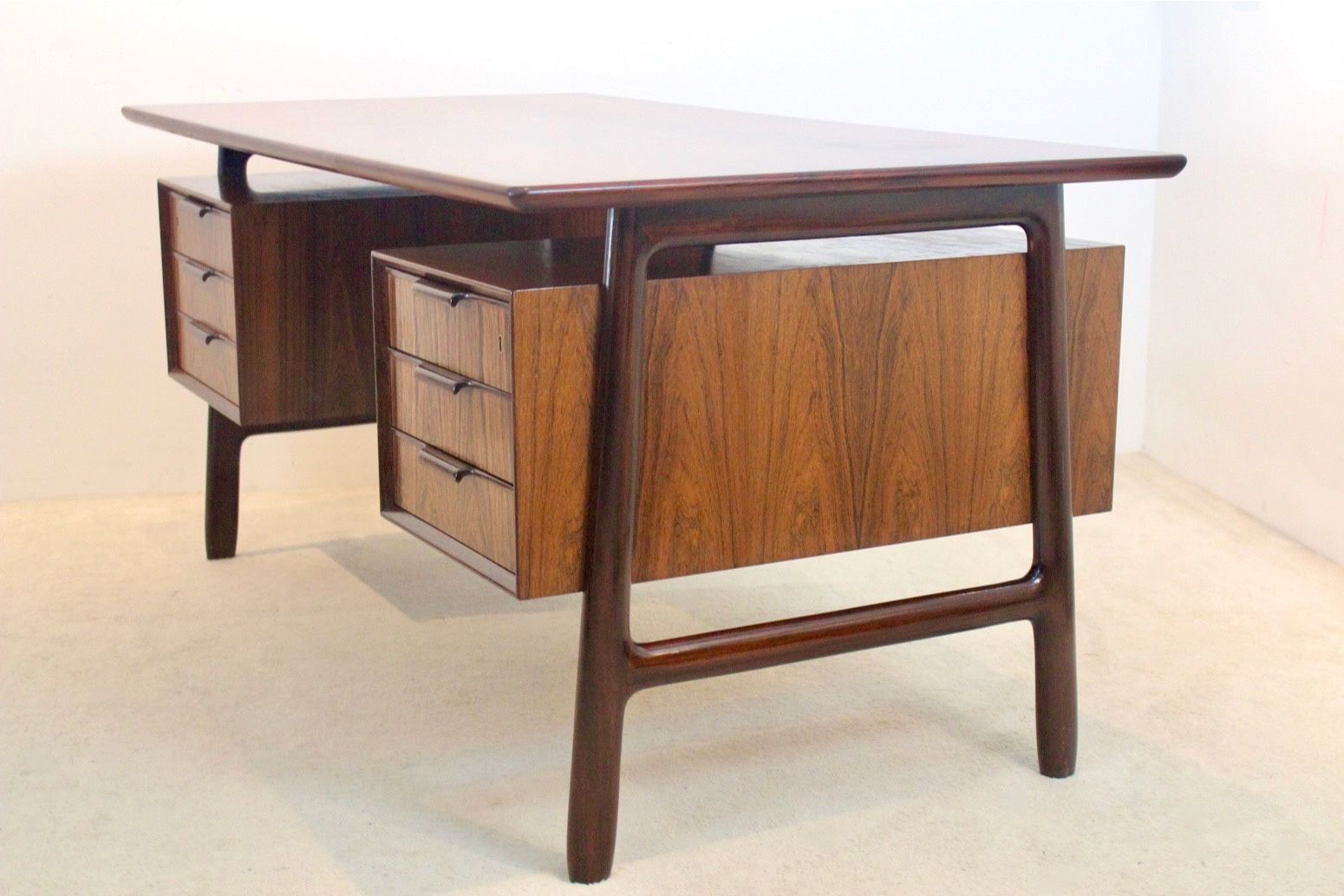 photo buy Free Standing Danish Mid Century Writing Desk By Arne Vodder, Denmark