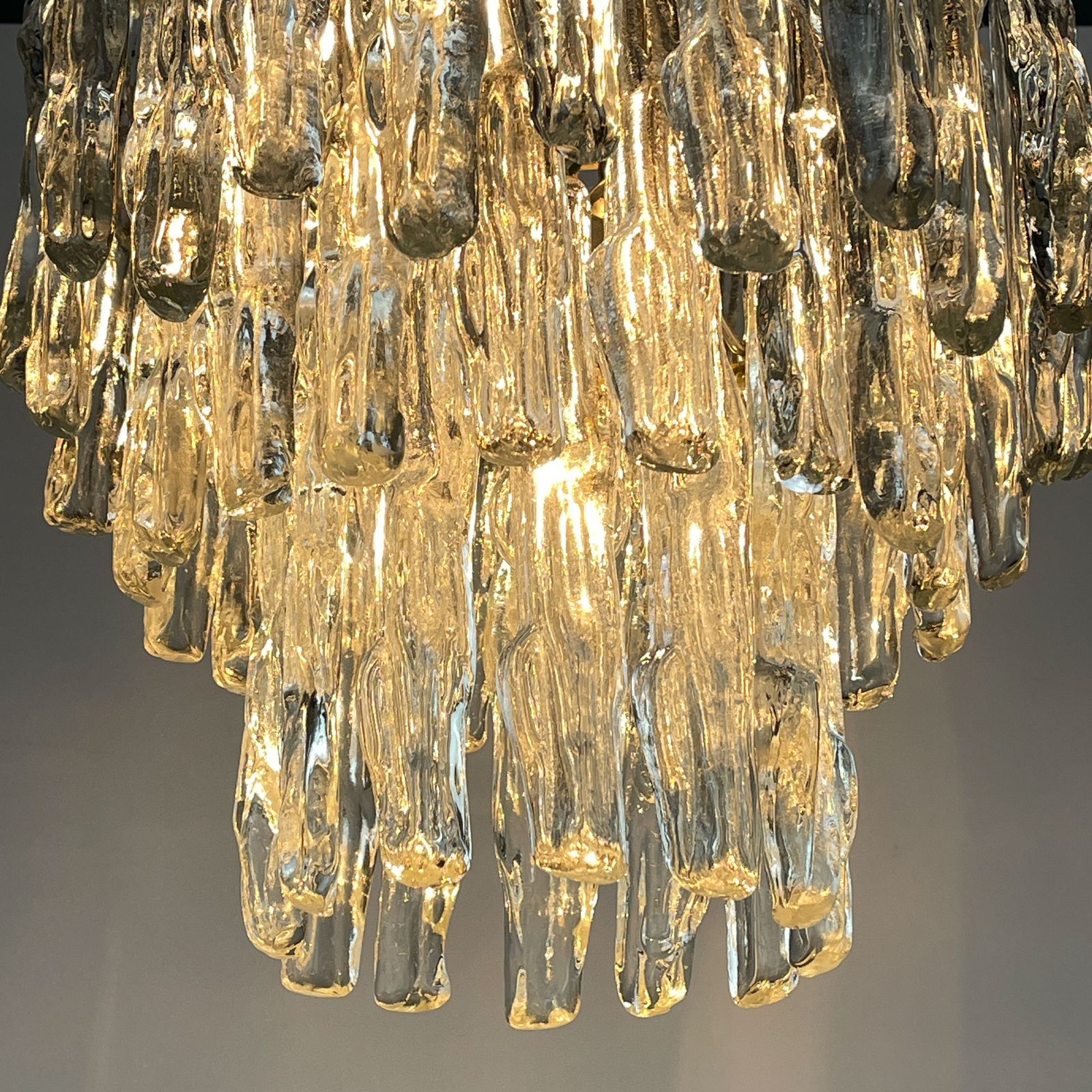 Original Murano Glass Chandelier By J. Kalmar, Austria 1960s photo Lighting