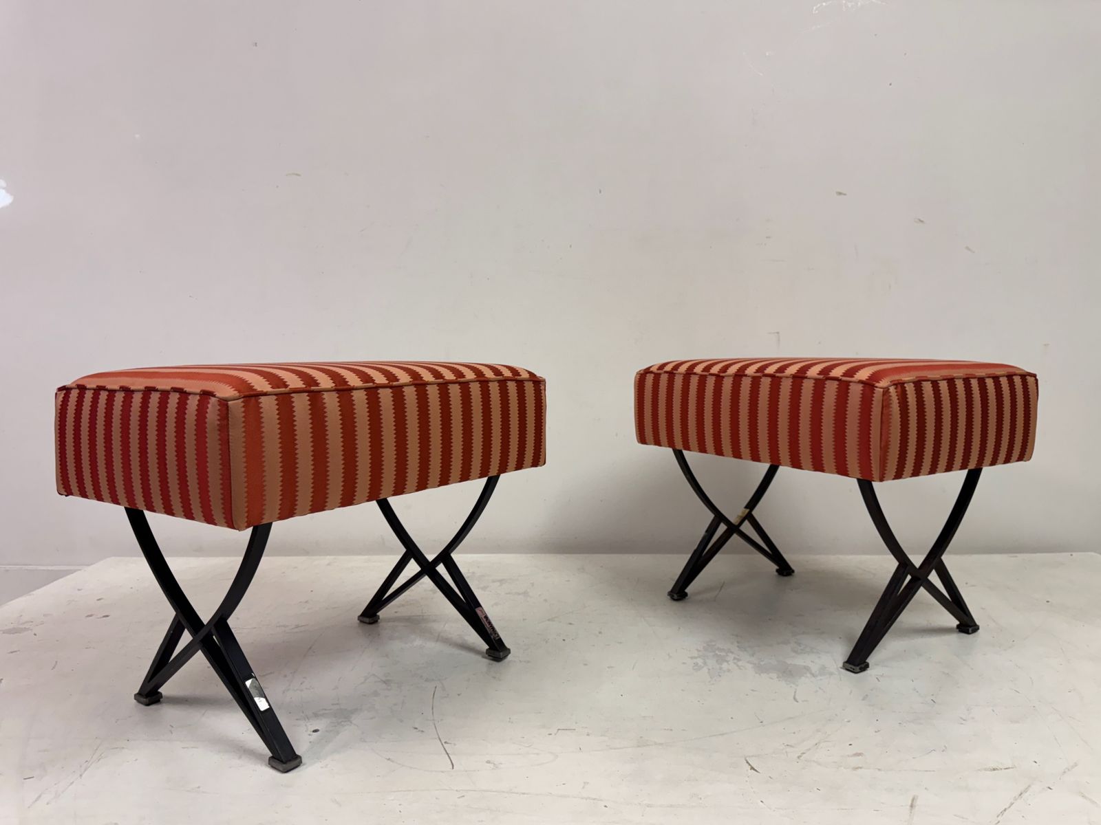 Pair Of 1950s Italian Stools By Gianni Moscatelli For Formanova photo vintage