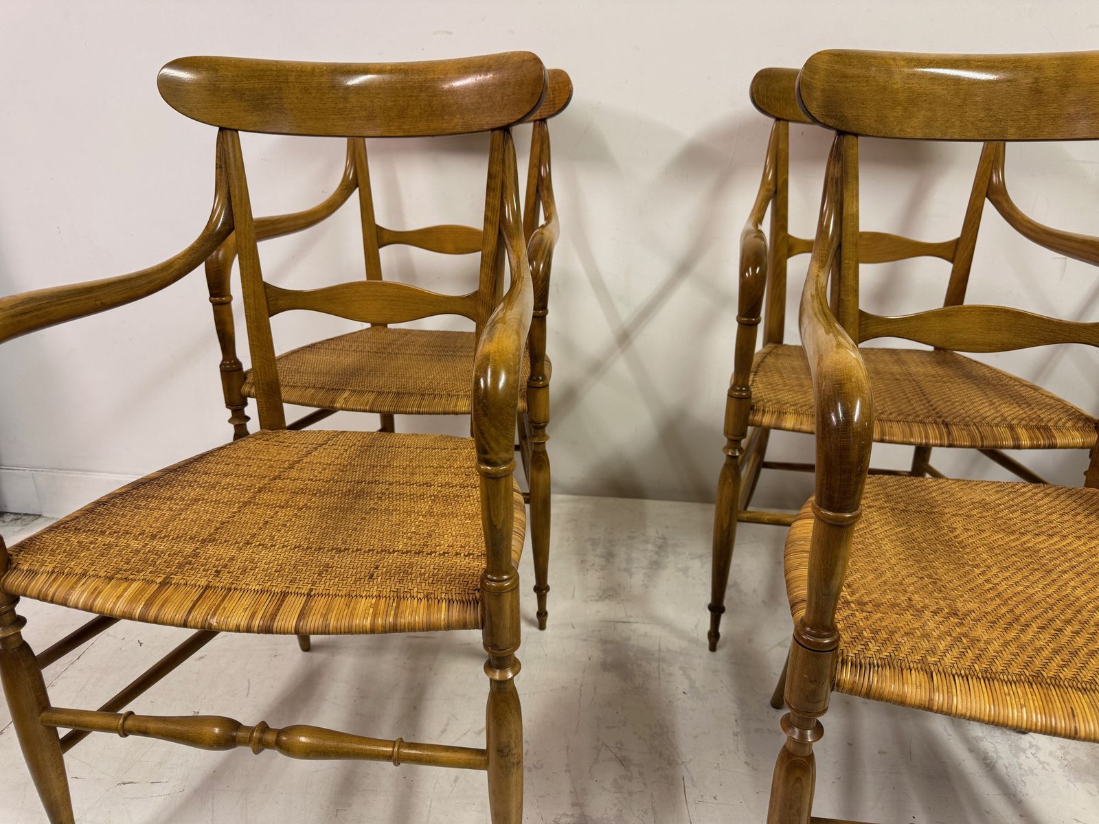 Set Of Six Chiavari Companino Armchairs By Fratelli Levaggi photo buy