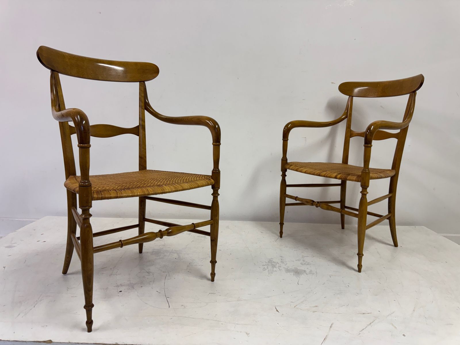photo furniture Set Of Six Chiavari Companino Armchairs By Fratelli Levaggi