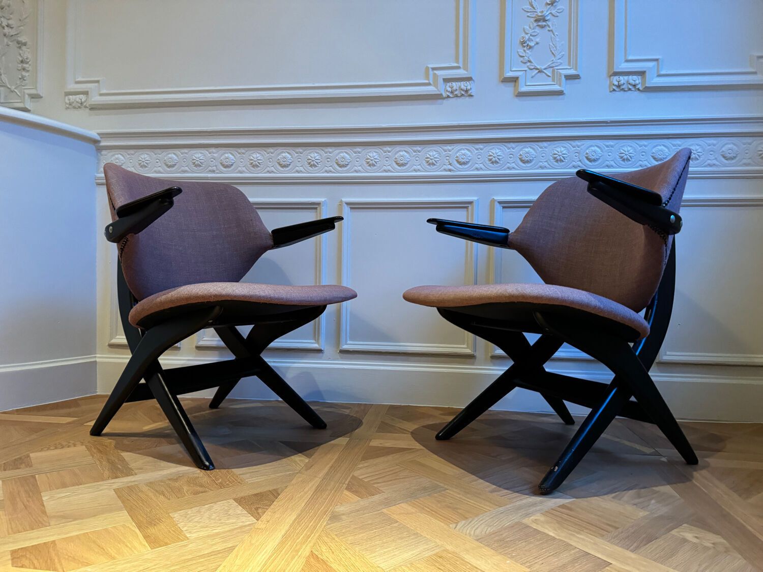 Pair Of Louis Van Teeffelen Armchairs For Webe photo Furniture