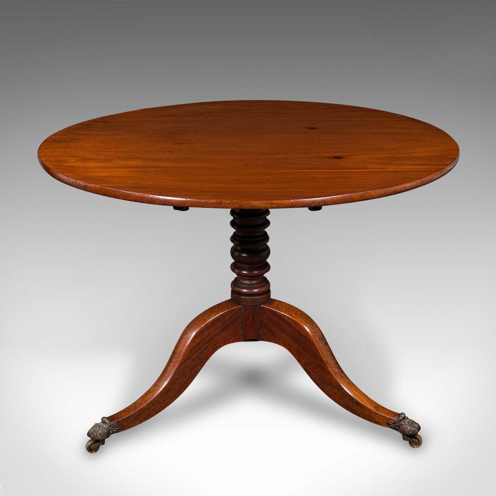 4 Seat Antique Supper Table, English, Tilt Top, Occasional, Breakfast, Regency photo for sale