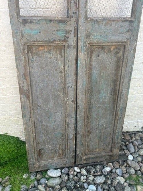 Pair Of Vintage French Shutter Doors photo vinterior