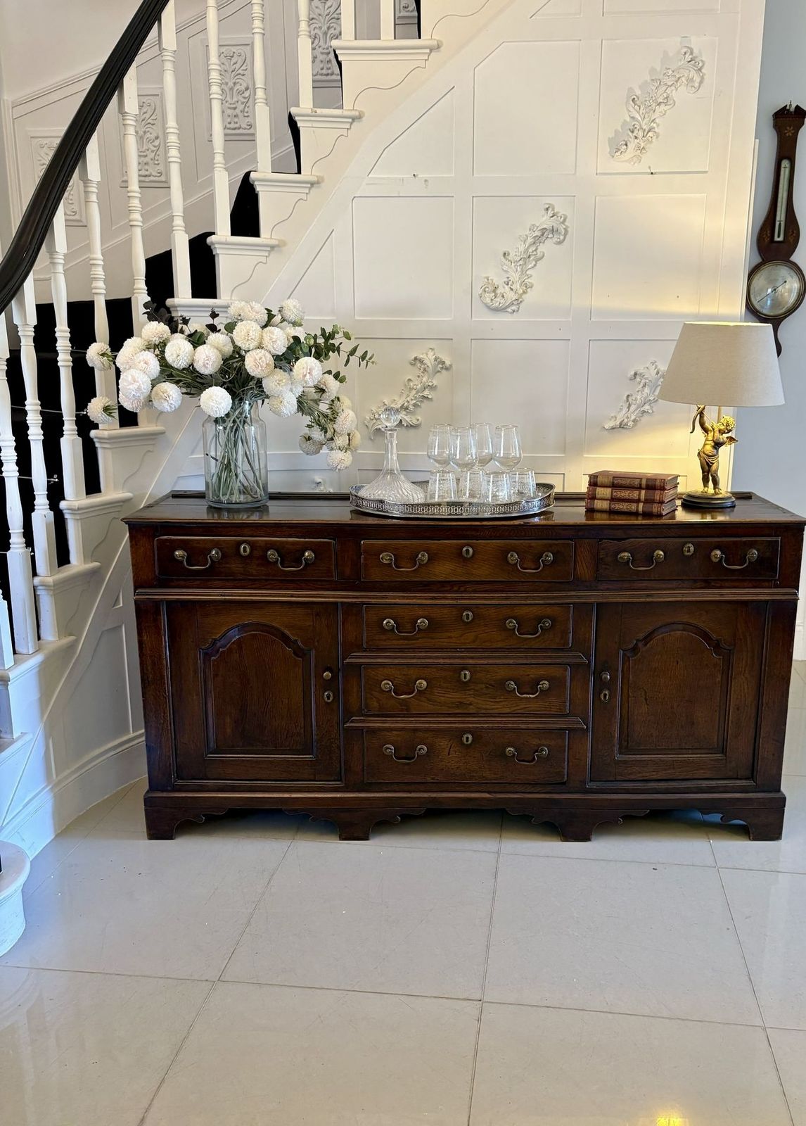 Antique 18th Century Outstanding Quality Oak Welsh Dresser photo furniture
