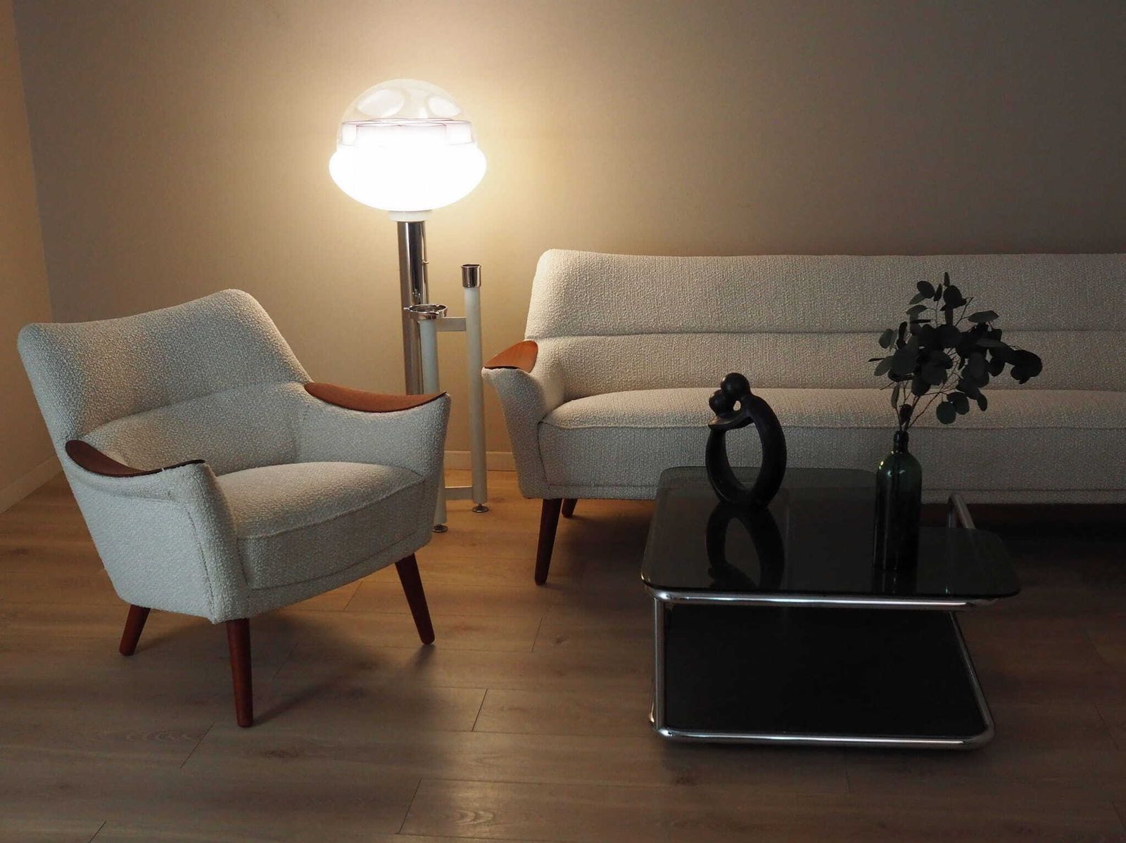 Floor Lamp With Ashtray, Space Age Design, 1960s, Production: Italy photo for sale