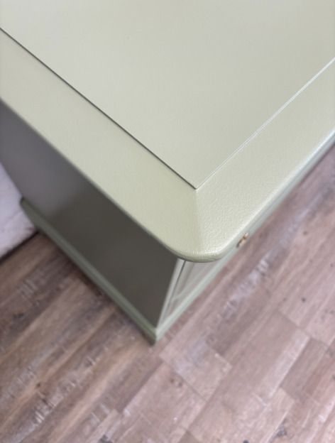 Stag Minstrel Chest Of 4 Over 2 Drawers Painted Green photo for sale