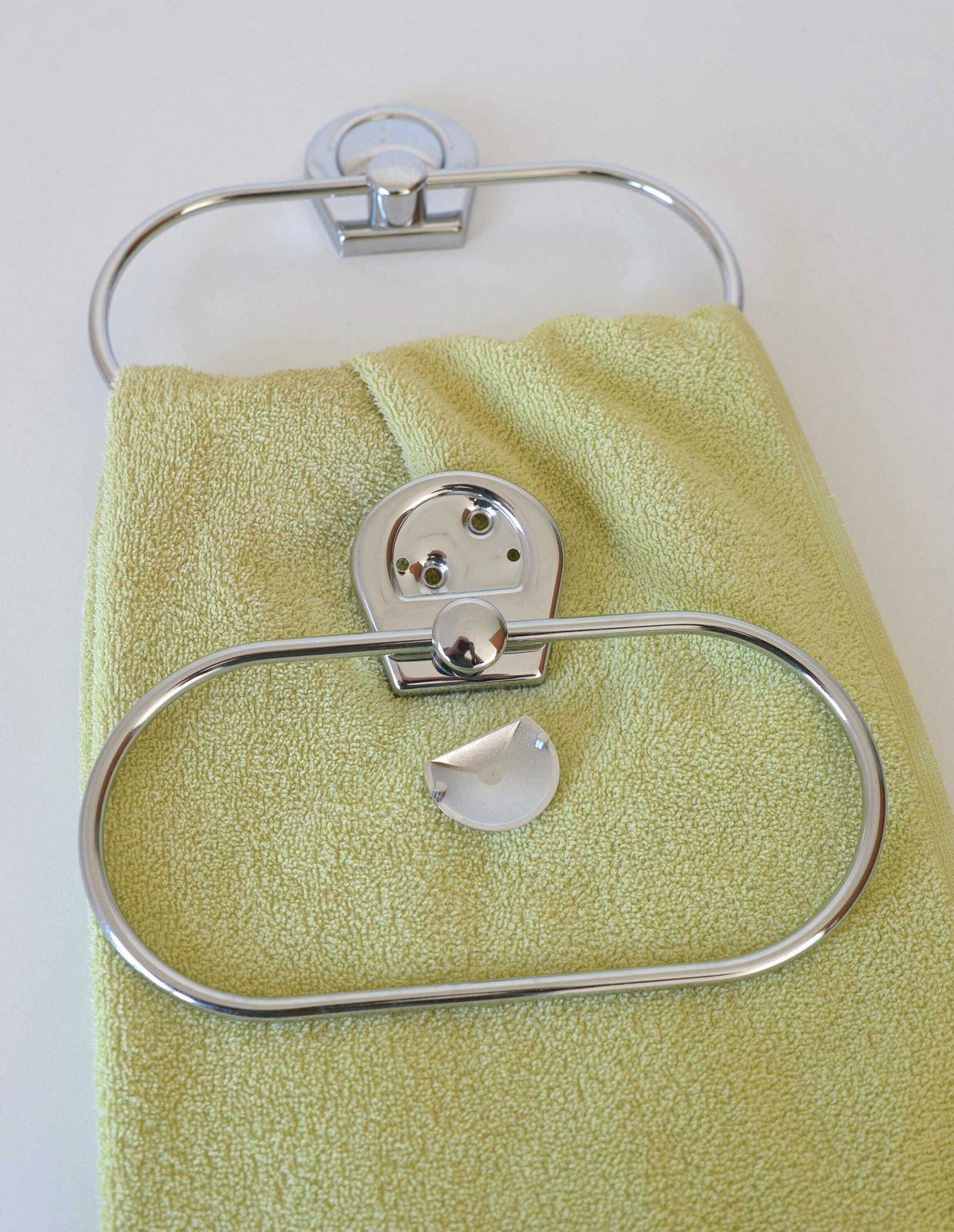 Vintage Bathroom Chrome Wall Mount Set / Retro Bathroom Accessories / Nos 1990's / Towel Rack / Soap Dish / Coat Hook / Toothbrush Holder photo furniture