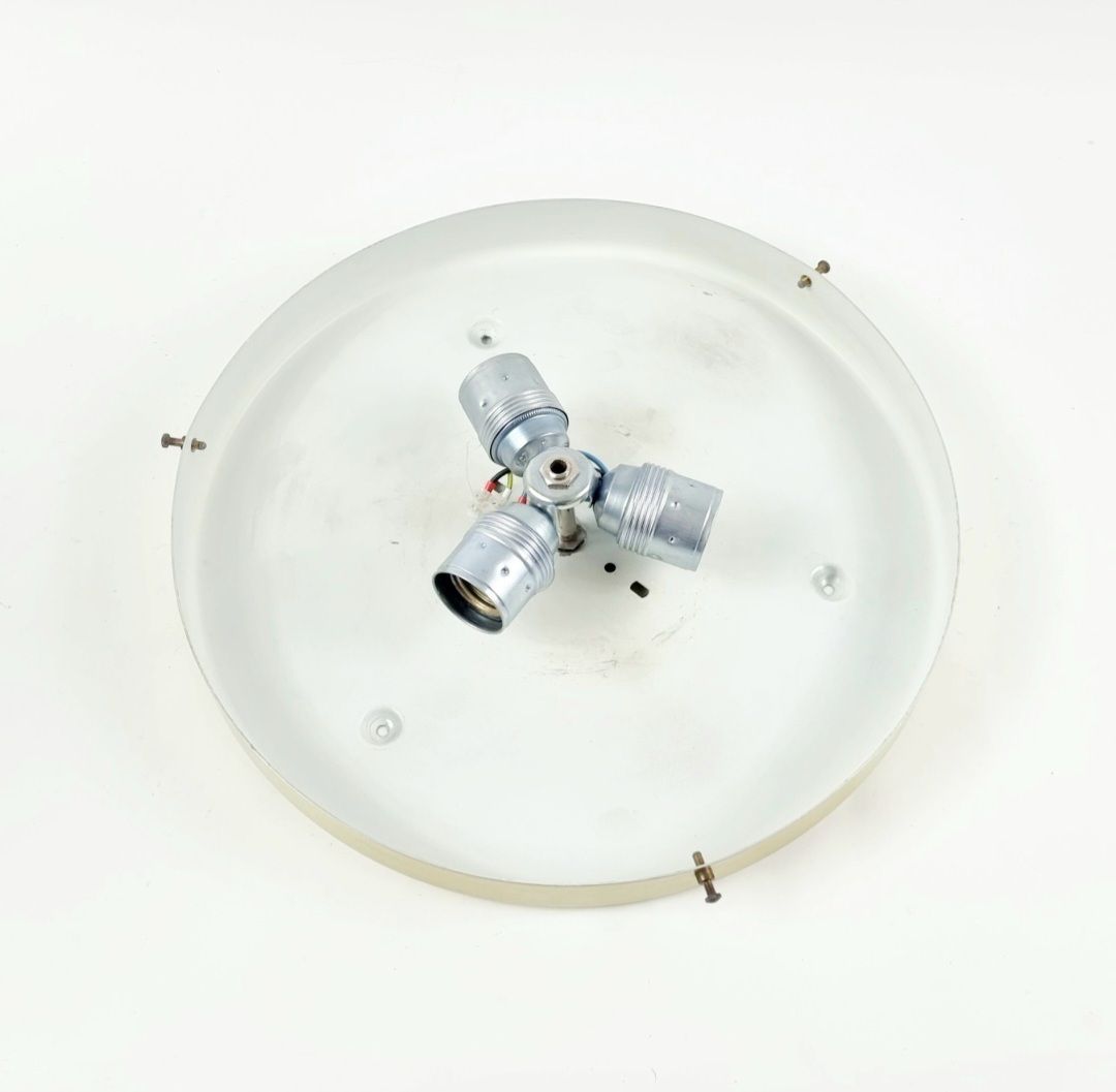 400.0 Grote Mid Century Murano Ijsglas Plafondlamp Van Doria Leuchten, Duitsland, Jaren 1960 photo