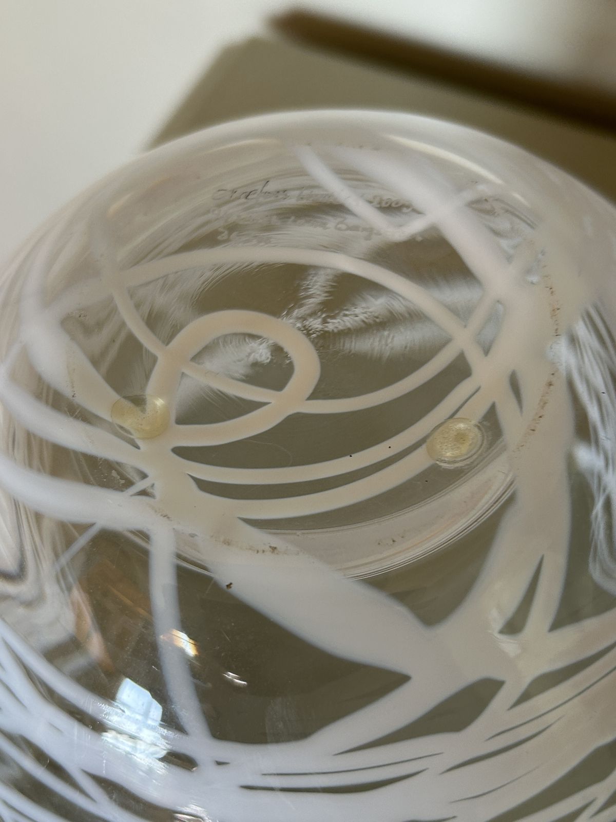 Glass Bowl By Lena Bergström, 21st Century photo for sale