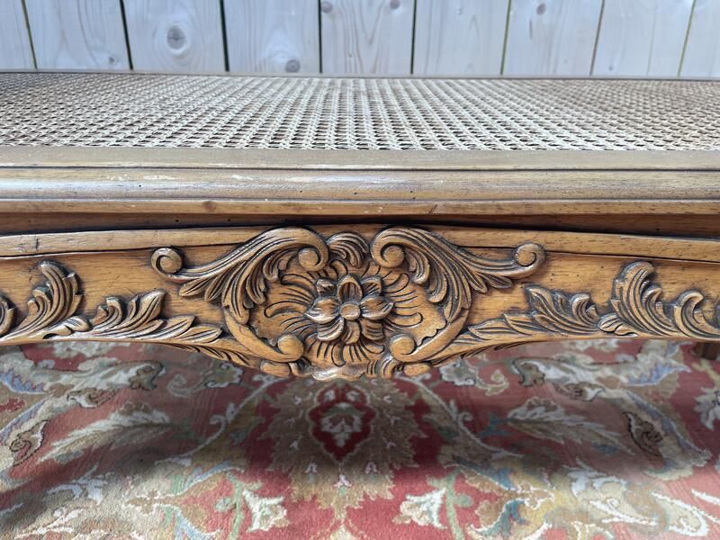 Banquette D’entrée De Style Louis XV En Cannage à Enroulement photo furniture