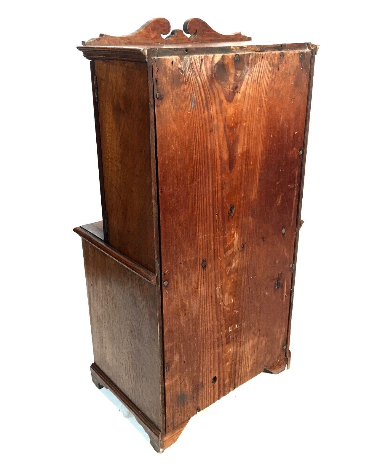 Antique Miniature 19th Century Wooden Oak Display Cabinet Apprentice Furniture photo buy