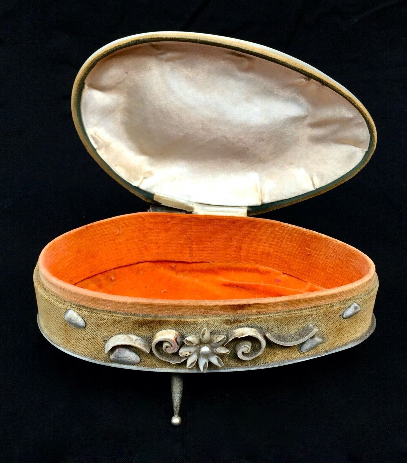 Antique Mother Of Pearl & Shell Work Jewellery Box / Trinket Case / Chest photo 60.0