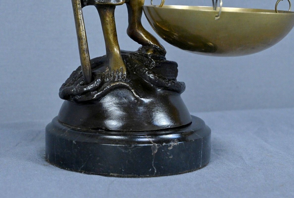 Home Decor Bronze Allegory Of Justice, After C.Franchomme – Early 20th Century photo
