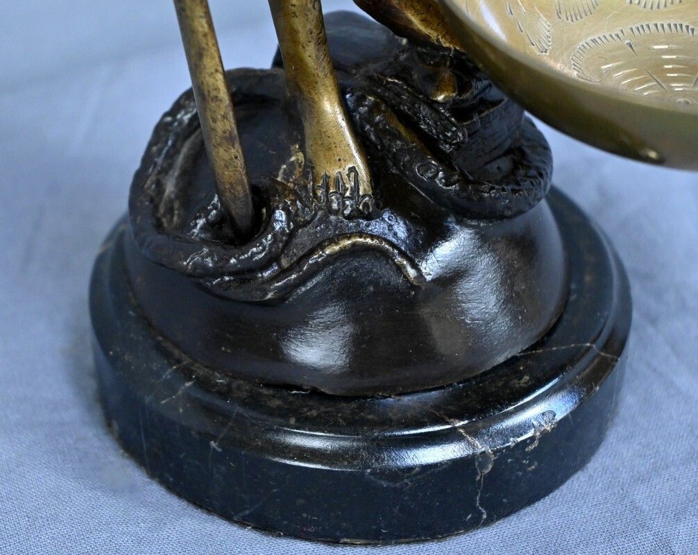 710.0 Bronze Allegory Of Justice, After C.Franchomme – Early 20th Century photo