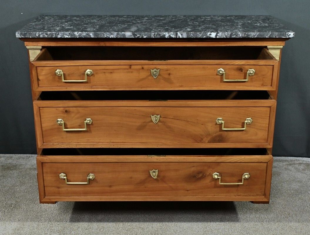 Small Cherrywood Chest Of Drawers, Directoire Period – Early 19th Century photo Furniture