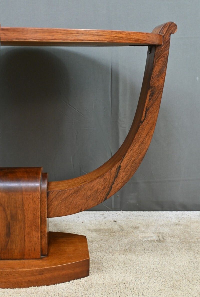 Rosewood Coffee Table, Attributed To A. Arbus, Art Deco – 1930 photo vintage