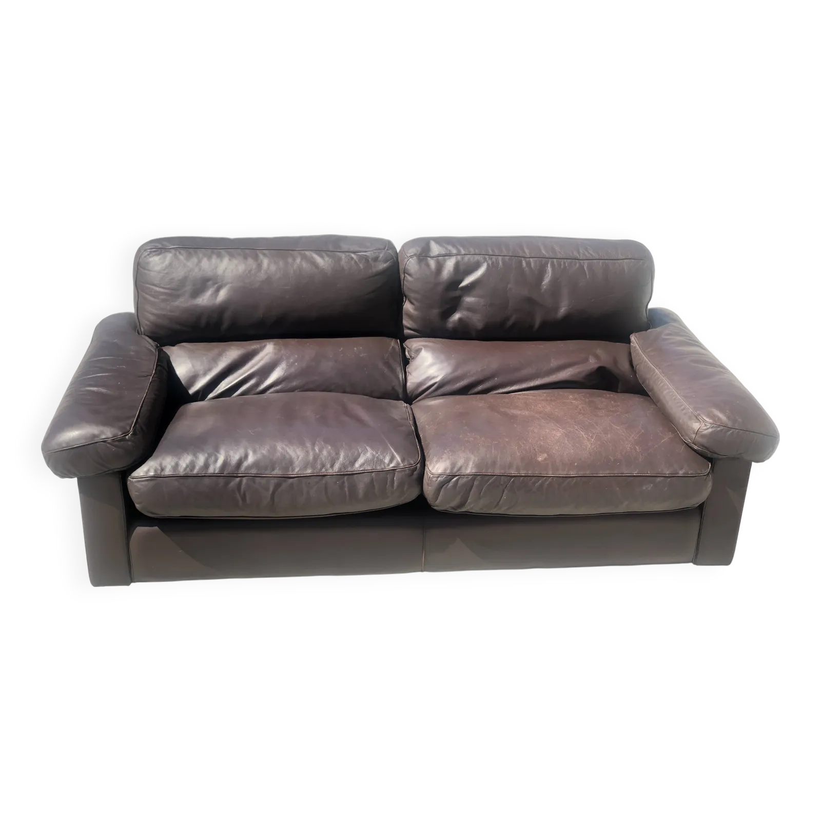 Leather Sofa Model "Petronio" By Tito Agnoli For Poltrona Frau 1970