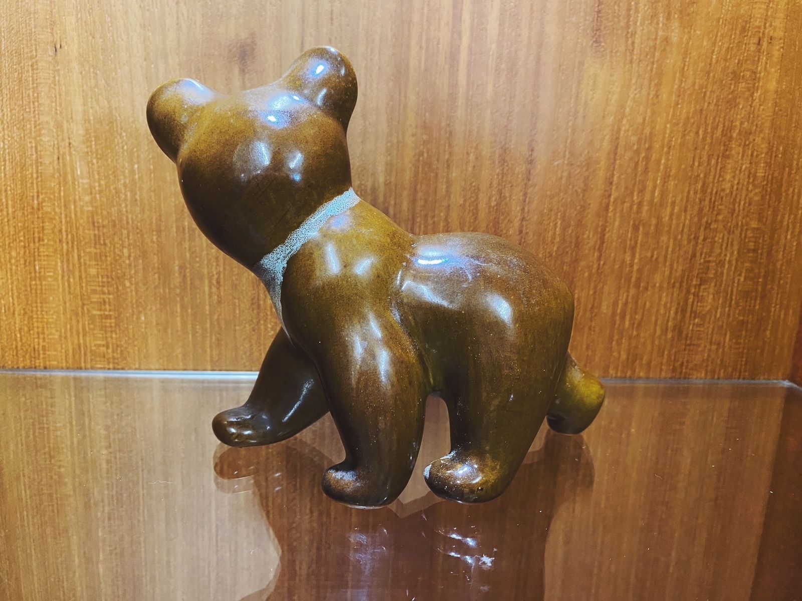 Bohemian Czech Made In Czechoslovakia "Shoglova" Teddy Bear Figurine Statue photo for sale