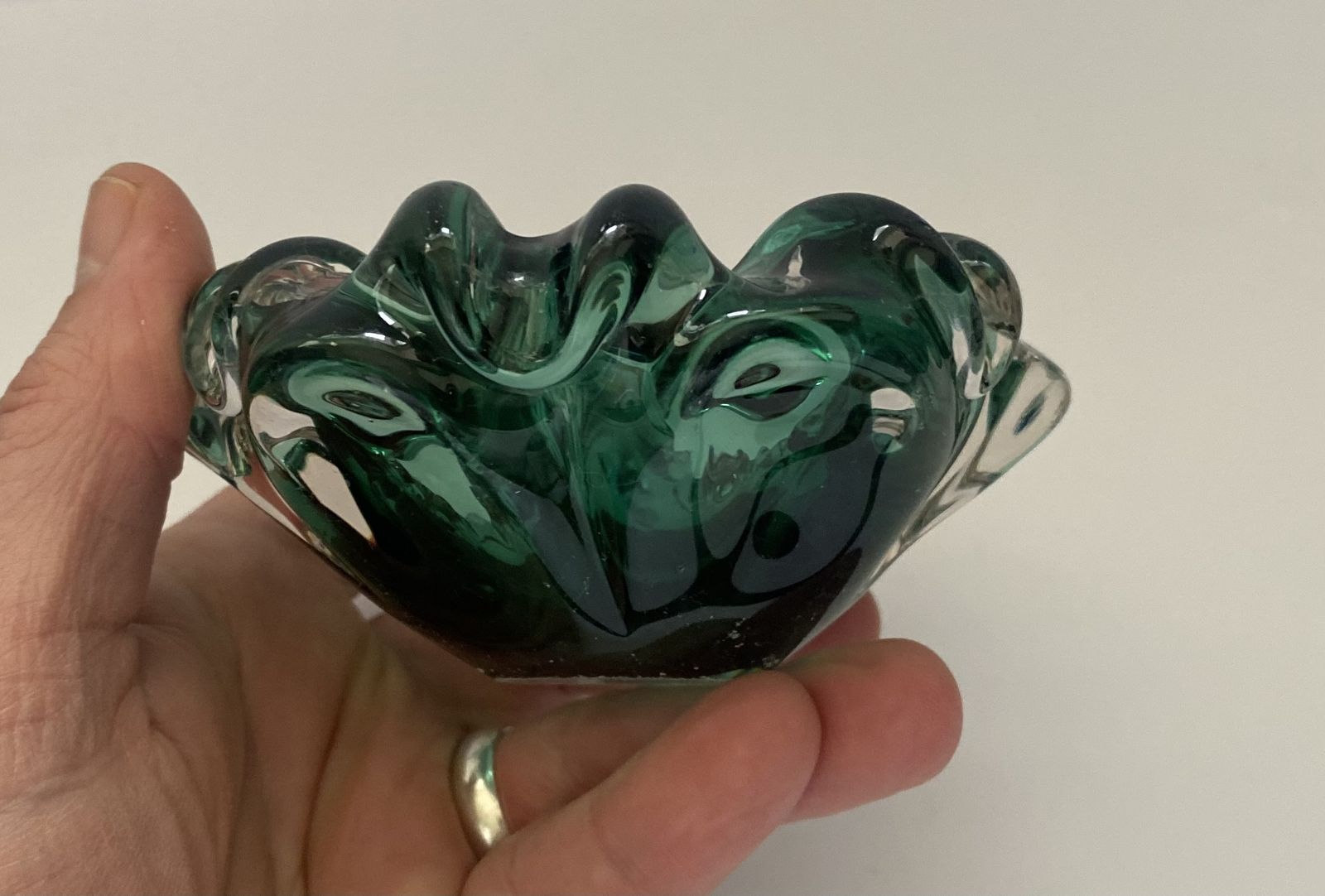 photo vinterior Vintage, 1960’s, Murano Sommerso, Italian Art Glass Bowl