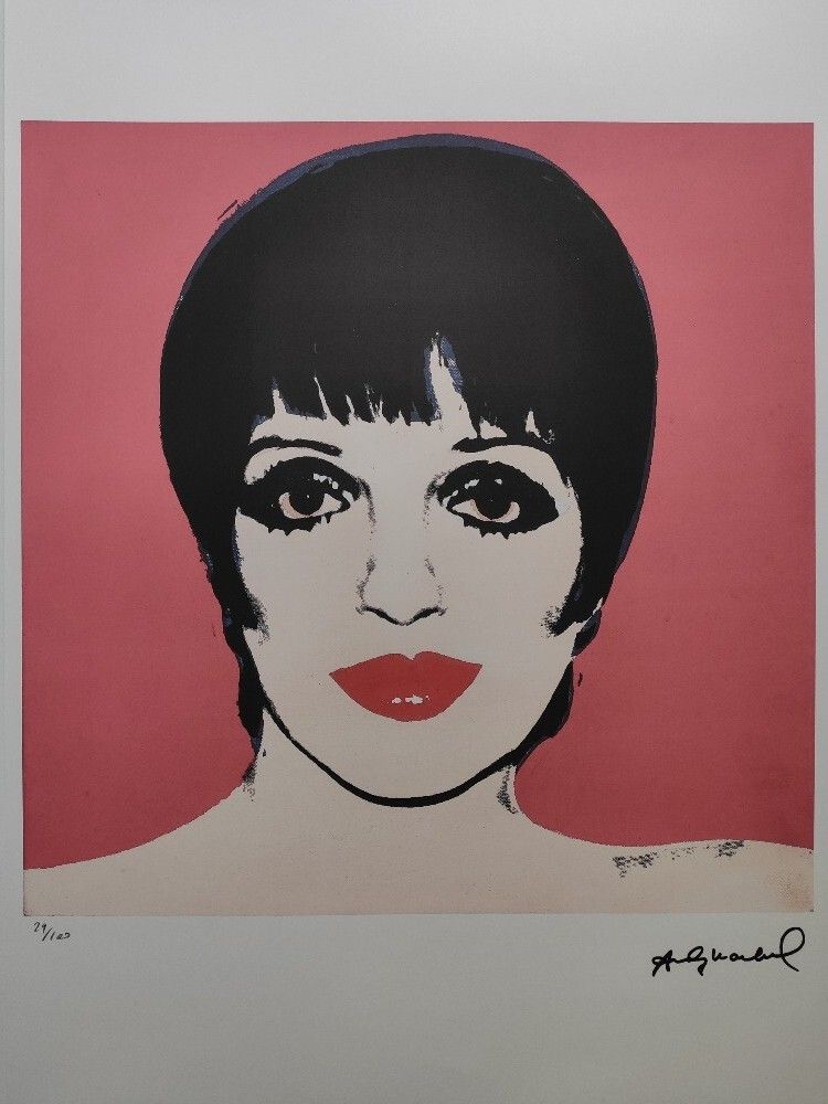 Andy Warhol Signed Liza Minnelli Certificate Leo Castelli