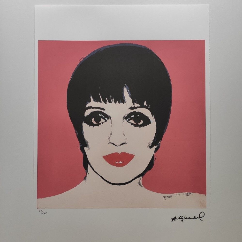 Andy Warhol Signed Liza Minnelli Certificate Leo Castelli photo furniture