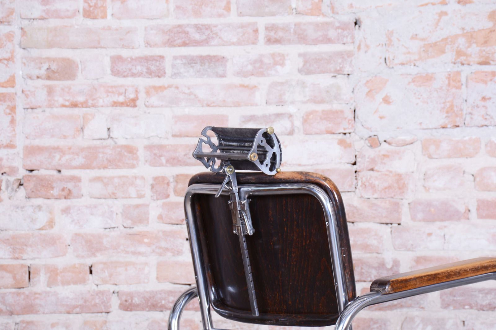Furniture Original Bauhaus Hairdresser Chair, By Mücke   Melder, Beech, Czech, 1930s photo