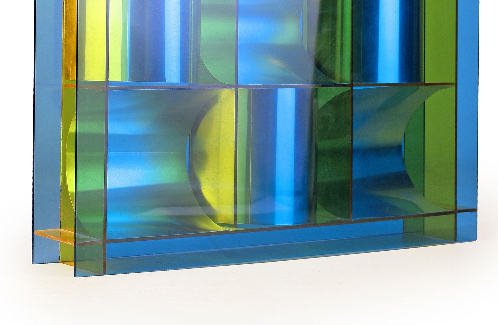 photo furniture Abstract Reversible Modular Sculpture In Aluminum, Metal And Acrylic By Argentine Artist Miguel ángel Vidal