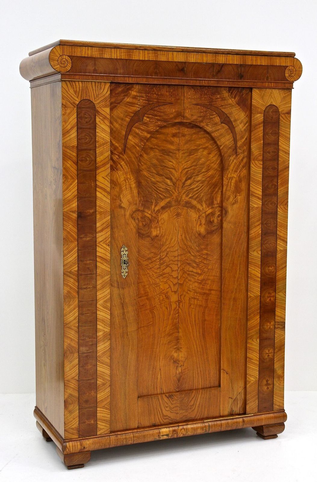 14480.0 19th Century Biedemeier Cabinets   Pair, Ashwood With Inlay Works, Cz Ca. 1860 photo