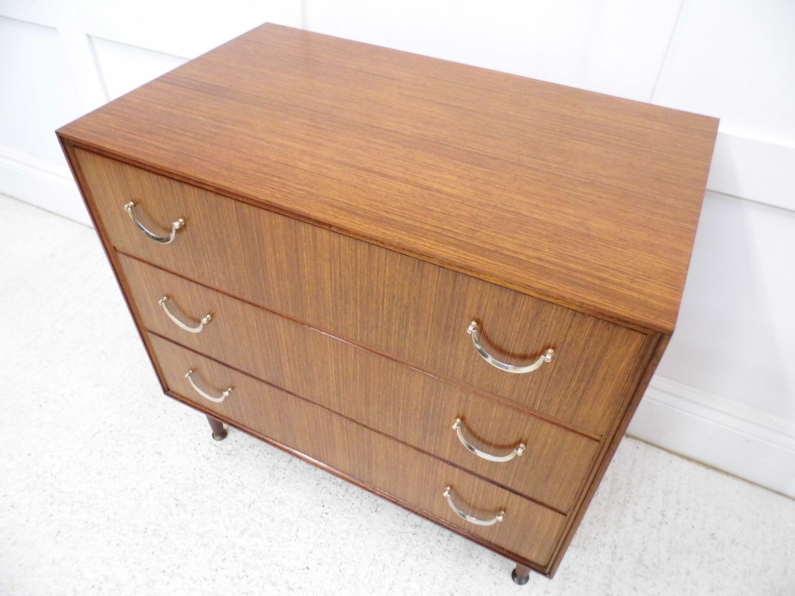 Vintage Retro Meredew Tola Teak Chest Of Drawers 1960s Storage Unit photo 270.0