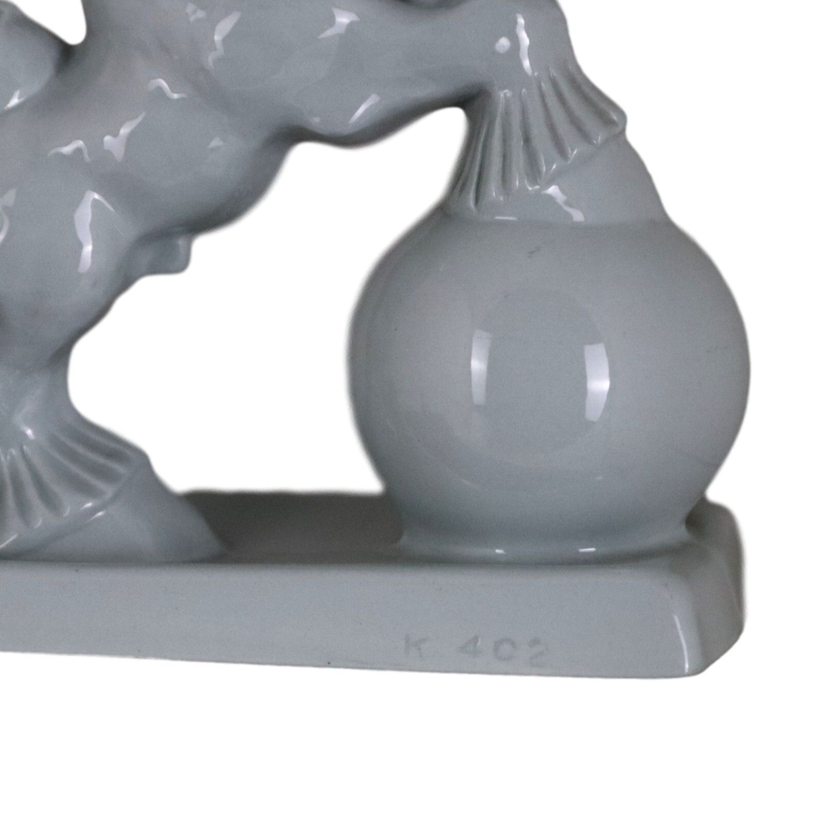 Art Deco Spode Pottery Onyx Range Circus Horses & Ball K402 Eric Olson 1930's photo 350.0