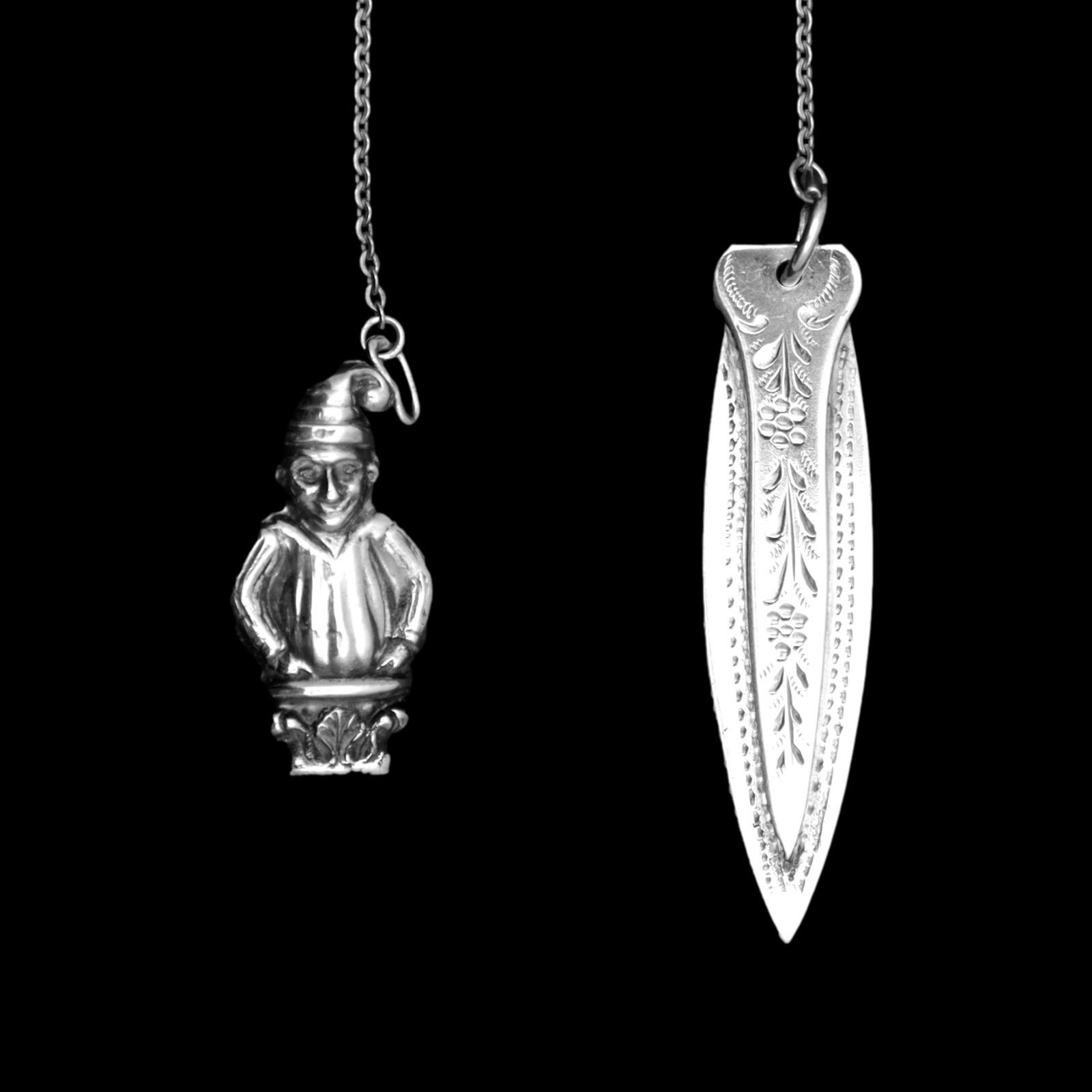 Antique Novelty Silver Bookmark Mr Punch Adie & Lovekin Ltd 2 Part 1926 photo furniture