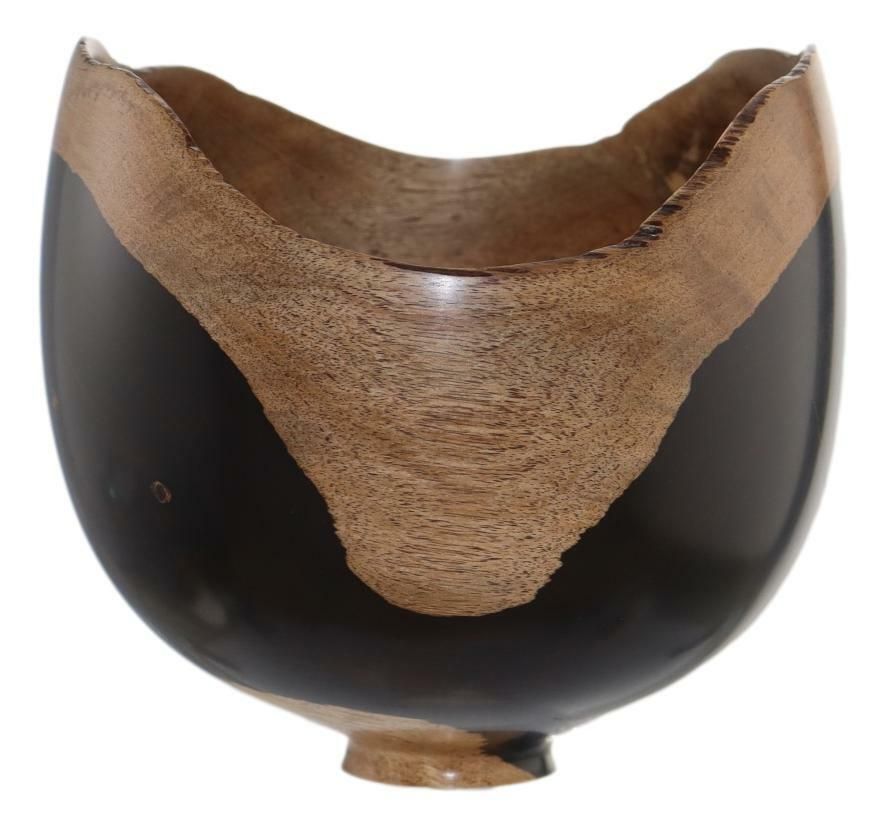 Bert Marsh Rare African Blackwood Wooden Vase 5" Tall Signed photo furniture