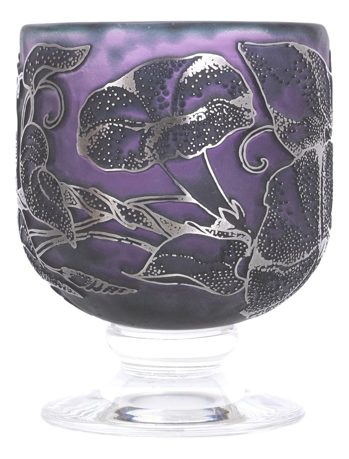 Jonathan Harris Ironbridge Cameo Glass Vase Moonflower Ltd Edition 100 photo for sale